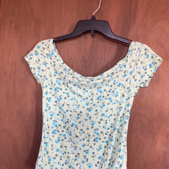 3/$12 Rue21 floral ribbed bodysuit with stretch L jr - Picture 16 of 17